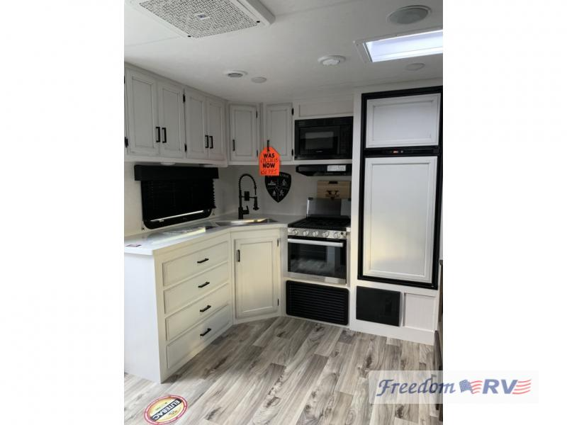 Kitchen in the Venture SportTrek Touring Edition travel trailer